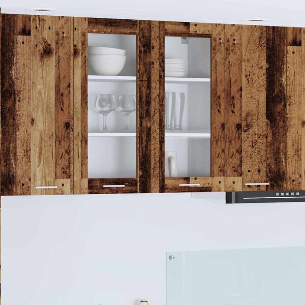 vidaXL Hengende skap Gammelt tre 80 x 31 x 80 cm Konstruert tre