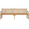 vidaXL Hagebenk 240 cm heltre teak