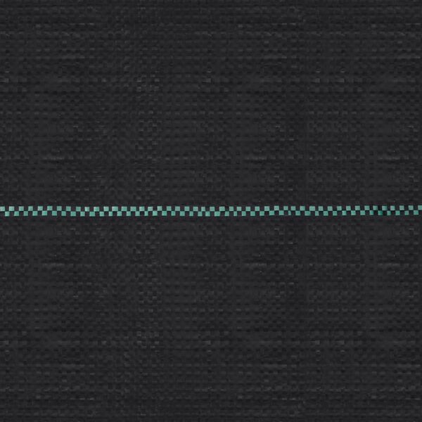 vidaXL Kontrollmatte for ugress svart 1x10 m PP