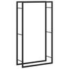 vidaXL Vedhylle matt svart 80x28x154 cm st&aring;l