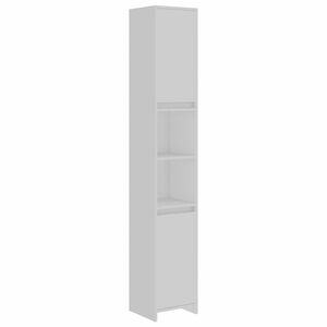 vidaXL Baderomsskap hvit 30x30x183,5 cm konstruert tre