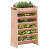 vidaXL Vegghengt plantekasse 6 lag 69x40x101,5 cm heltre douglasgran