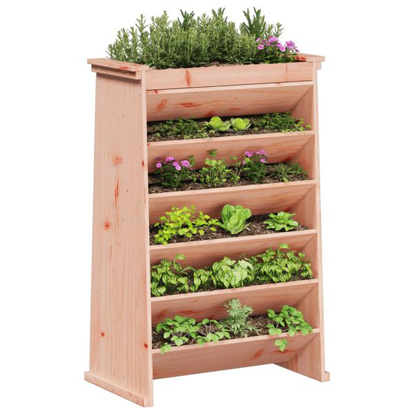 vidaXL Vegghengt plantekasse 6 lag 69x40x101,5 cm heltre douglasgran