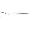 vidaXL Uttrekkbar markise Hvit 450 &times; 350 cm Polyester