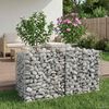 vidaXL Gabion hevet seng s&oslash;lv 100 x 50 x 60 cm Galvanisert St&aring;l