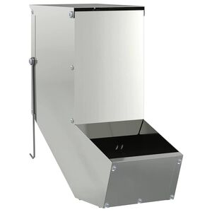 vidaXL Kaninf&ocirc;rer s&oslash;lv 12,5 x 26 x 28,5 cm Galvanisert St&aring;l