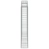 vidaXL Gabionkurver buede 3 stk 200x30x180/200 cm galvanisert jern