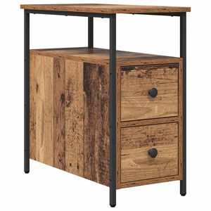 vidaXL Nattbordskap Gammelt tre 30 x 60 x 60 cm Konstruert tre