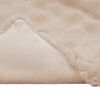 vidaXL Faux kaninullteppe 4 pcs Beige 240 x 270 cm Polyester
