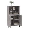 vidaXL Highboard gr&aring; sonoma 60x36x110 cm konstruert tre