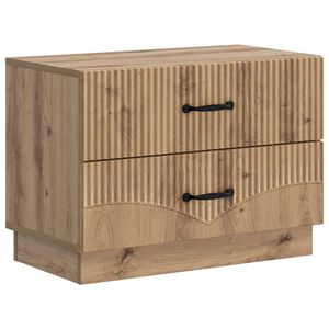 vidaXL Nattbordskap Artisan eik 62 x 34,5 x 44,5 cm Konstruert tre