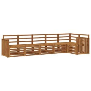 vidaXL Utend&oslash;rs sofa-sett 6 stk. Naturlig Polyester