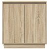 vidaXL LED sideboard Sonoma eik 71 x 34,5 x 75 cm Konstruert tre
