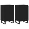vidaXL Skjenk 2 stk svart 40x35x70 cm konstruert tre