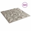 vidaXL Veggpaneler 24 stk beton 50x50 cm XPS 6 m&sup2; ametyst