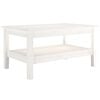 vidaXL Salongbord hvit 80x50x40 cm heltre furu