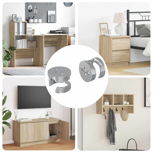 vidaXL Kamel&aring;semuttere 2 pcs s&oslash;lv 12 x 10 mm St&aring;l