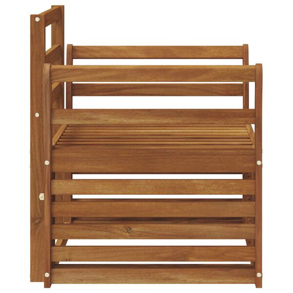 vidaXL Utend&oslash;rs sofa-sett Naturlig 75,5 x 63 x 73 cm Solid akasietre