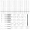 vidaXL Gjerde med stolpe s&oslash;lv 1,2 x 100 m St&aring;l