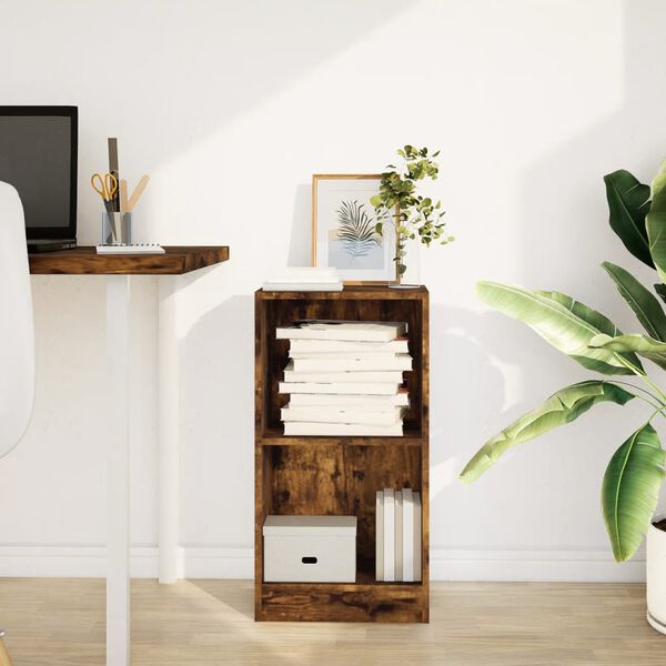 vidaXL Bokhylle r&oslash;kt eik 40x24x76 cm konstruert tre