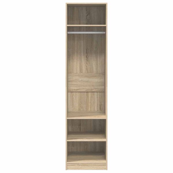 vidaXL Garderobe sonoma eik 50x50x200 cm konstruert tre