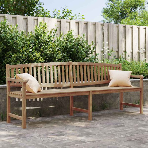 vidaXL Hagebenk 228x59,5x90 cm heltre teak