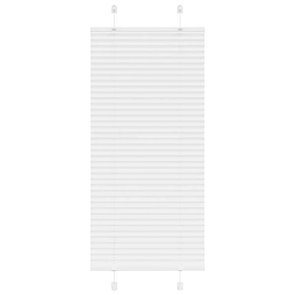 vidaXL pliss&eacute;gardin Hvit 55x100 cm Stoff Bredde 54,4 cm Polyester