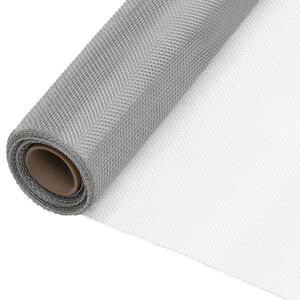 vidaXL Nettingskjerm rustfritt st&aring;l 80x500 cm s&oslash;lv