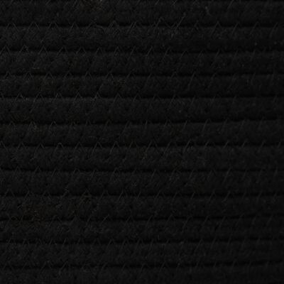 vidaXL Oppbevaringskurv svart og hvit Ø49x65 cm bomull