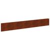 vidaXL Gjerdekant 20 pcs 100 x 15 cm St&aring;l Rusten