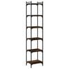 vidaXL Bokhylle 6 etasjer r&oslash;kt eik 40x30x188 cm konstruert tre