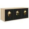 vidaXL Vegghengt TV-skap BREMEN 102 x 33 x 40 cm Sonoma eik