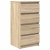 vidaXL Skjenk sonoma eik 37,5x35x76 cm konstruert tre