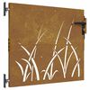vidaXL Hageport 85x75 cm cortenst&aring;l gressdesign