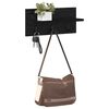 vidaXL Vegghengt kleshenger Svart eik 40 x 10.5 x 18 cm Konstruert tre