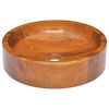 vidaXL Vask heltre teak &Phi;40x10 cm