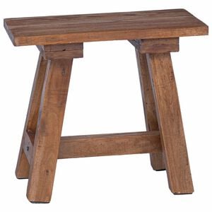 vidaXL benk Naturlig 50,5 x 25 x 47,5 cm Massivt mahognitre