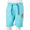 Barneshorts med snor aqua 92