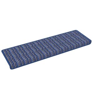 vidaXL Selvlimende trappematter 15 stk. 65 x 21 x 4 cm Non-Slip Bl&aring;