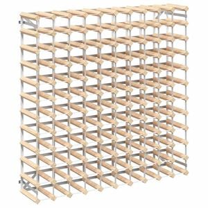 vidaXL Vinstativ for 120 flasker heltre furu