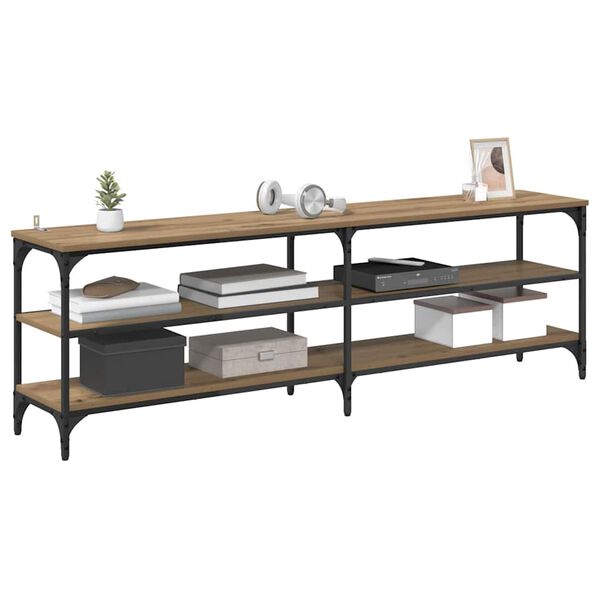 vidaXL TV-skap Artisan Eik 160 x 30 x 50 cm Ingeni&oslash;rtre og jern