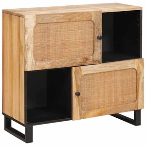 vidaXL Serviesskap Brun 80 x 33 x 75 cm Massiv mango tre