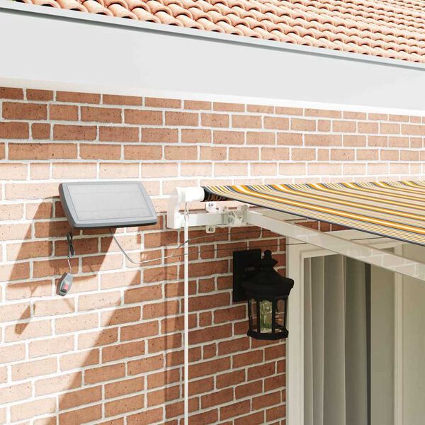 vidaXL Innvendbar Markise Flerfarget 400 &times; 300 cm Stoff og st&aring;l