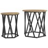 vidaXL Kaffebord 2 pcs Artisan Eik 50 x 50 x 50 cm