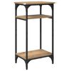 vidaXL Sidetabell med hylle Artisan Eik 40 x 30 x 75 cm Konstruert tre