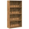 vidaXL Bokhylle artisan eik 80x30x152 cm konstruert tre