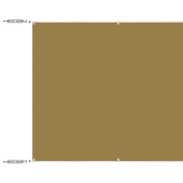 vidaXL Vertikal markise beige 60x800 cm oxfordstoff