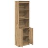vidaXL Highboard artisan eik 50x35x180 cm konstruert tre