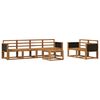 vidaXL Utend&oslash;rs sofa-sett 6 pcs Naturlig Solid akasietre