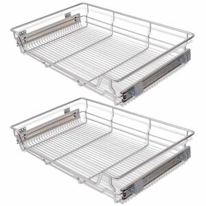 vidaXL Uttrekkbare kurvskuffer 2 stk 800 mm